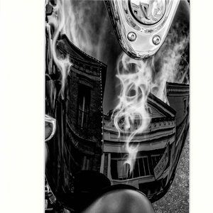 Harley Indian Motorcycle 9x12 Signed Matted Photograph Art Print + COA
